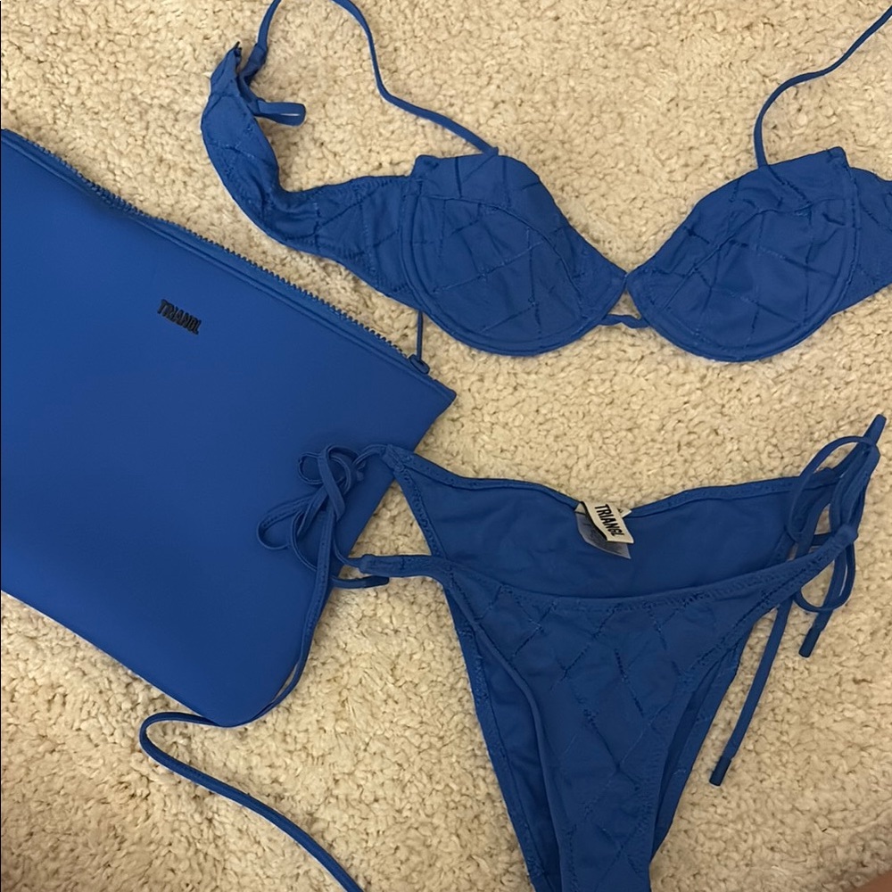Triangl Blue Women's Swim Set